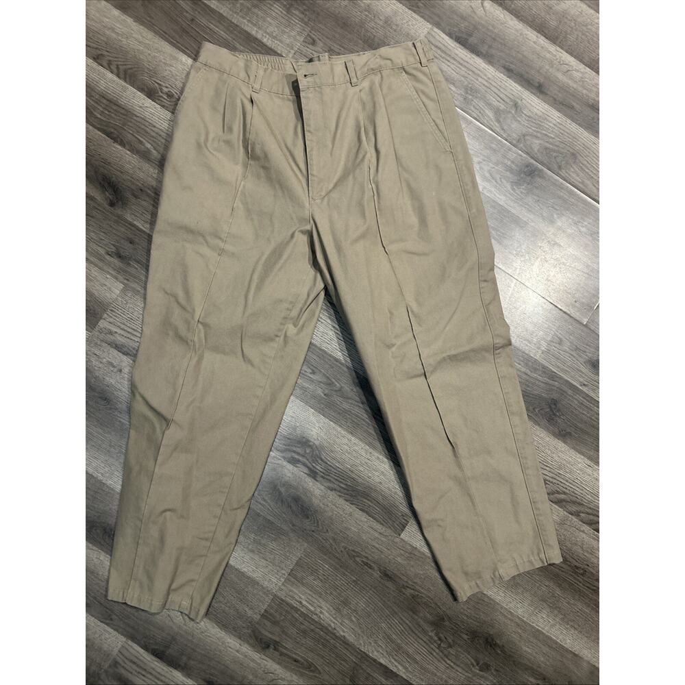 BRITTANIA MEN'S KHAKI PANTS, SIZE 38/30 Vintage flex Style waist